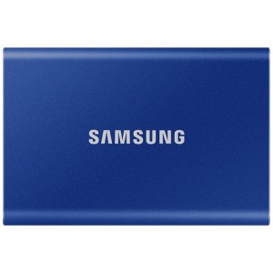 Внешний накопитель Samsung T7 SSD USB 3.2 2Tb Indigo Blue (Синий) MU-PC2T0H/WW  (13974)