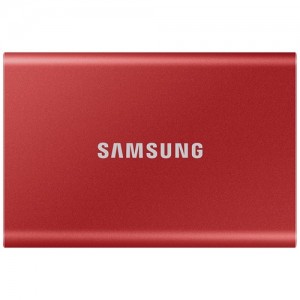 Внешний накопитель Samsung T7 SSD USB 3.2 1Tb Red (Красный) MU-PC1T0R/WW  (13975)
